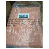2 terracotta 60" x 86" blankets