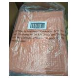 2 terracotta 60" x 86" blankets