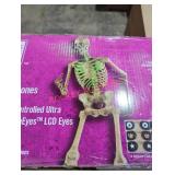 6.5 ft grave and bones led app controlled Skelly