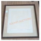 Framed Etching Piece