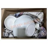 Misc Dishware Box Lot