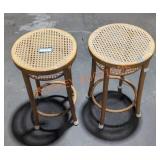Wooden Bar Stools - Qty 2