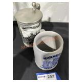 Beer Stein and Stoneware Jug