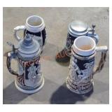 Beer Steins - Qty 4