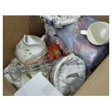 Glassware/ Decor Box Lot