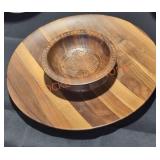 Hand Carved Wood Dish Set