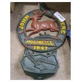 John Deere Cast Iron Letter Holder