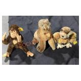 Vintage Steiff, Walrus Monkey Owl