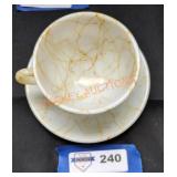 Hazel Atlas Drizzle Teacup and Saucer