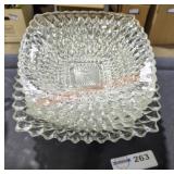 Clear Glass Dishes Lot