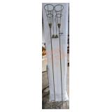 Metal Tiki Torches - Qty 2