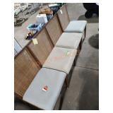 Fabric and Woven Chairs - Qty 4