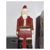 Wooden Santa and Mrs. Claus