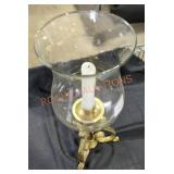 Brass Hurricane Candle Holder
