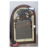 Small Stained Glass Style Framed Mirror