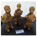 Hand Carved Choir Boys - Qty 3