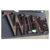 LARGE Metal Letters