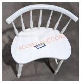 Small White Bench