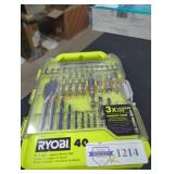 Ryobi 40 PC drill and impact drive set