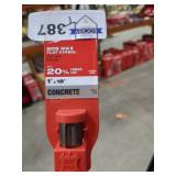 1" x 18"Concrete Bit
