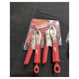 Milwaukee 2pc 7",10" curved jaw locking pliers