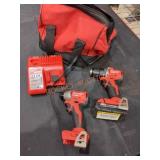Milwaukee M18 2 Tool Combo Kit, Missing Battery