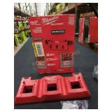 Milwaukee battery rack attachment