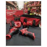 Milwaukee M12 Subcompact 2 Tool Combo Kit Sold As