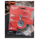 2 Milwaukee 4" Stringer Bead Wire Wheel