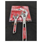 Milwaukee 6"&10" Adjustable Wrench set