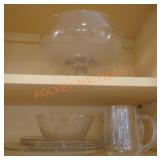 Etched Clear Glass Lot