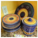 "Italian Swirl" Dinner Set