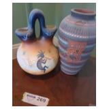 Pottery Vases Lot - Qty 2