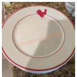 Red Rooster Dish Lot - Qty 8