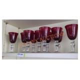 Ruby Red Glasses Lot
