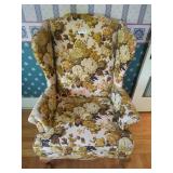 Floral Upholstered Chair