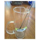 Glass Pitcher and Stir Stick