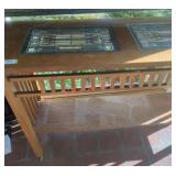 48" Side Table w Glass Inserts