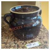 Vintage Stoneware Bean Pot