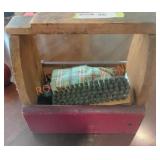 Wooden Shoe Shine Box