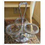 Vintage Kromex Condiment Server