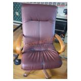 Rolling Leather Desk Chair