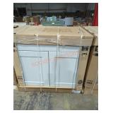 36" dove gray base cabinet