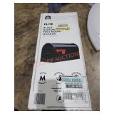 Black Galvanized Post Mount Mailbox