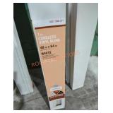 2 1" cordless 48" x 64" white vinyl blinds