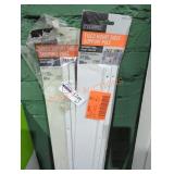 2 fixed mount shelf supports