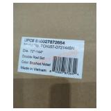 72" -144" brushed nickel double rod set