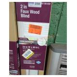 2" faux wood 23" x 48" white blinds