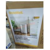 Stylewell 50 l stainless steel semi round step can