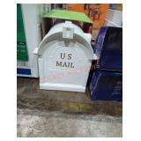 The Ambrose curbside mailbox white
